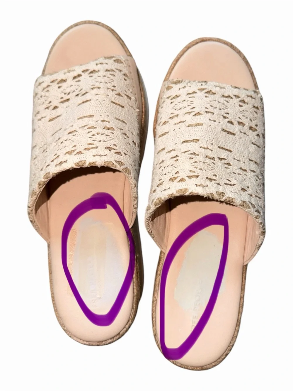 NEW Free People Santorini Platform Slide Sandal (Women) 10M, PLASTER READ